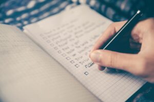 Photo packing list