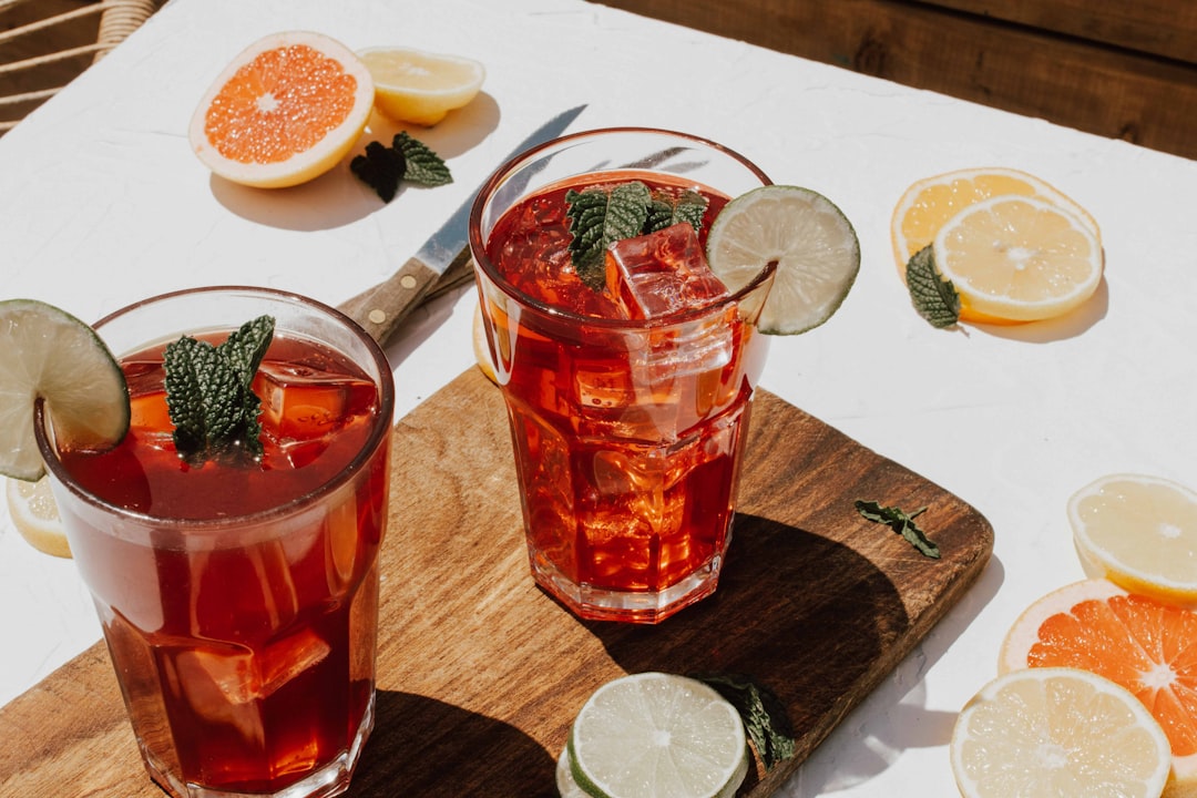 Photo refreshing drinks